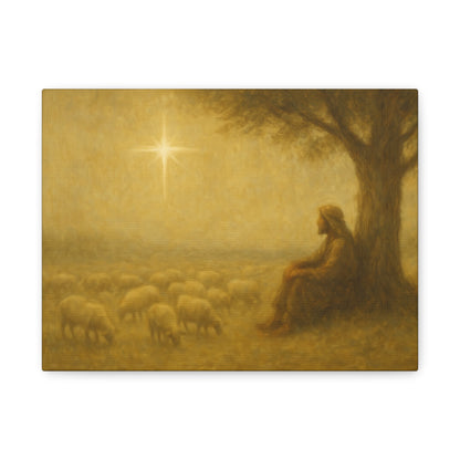 Shepherd In The Field - Canvas