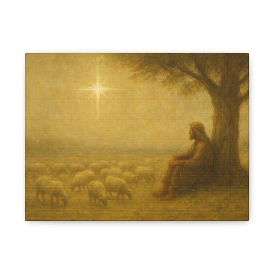 Shepherd In The Field - Canvas