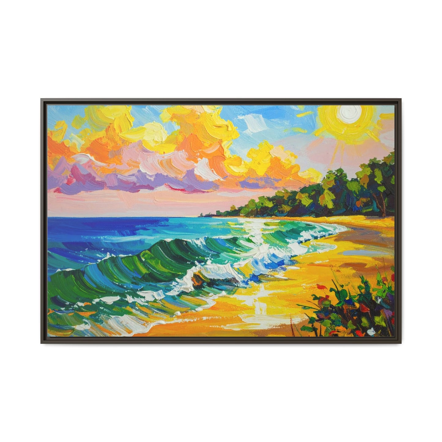 Tranquil Seascape- Framed Canvas