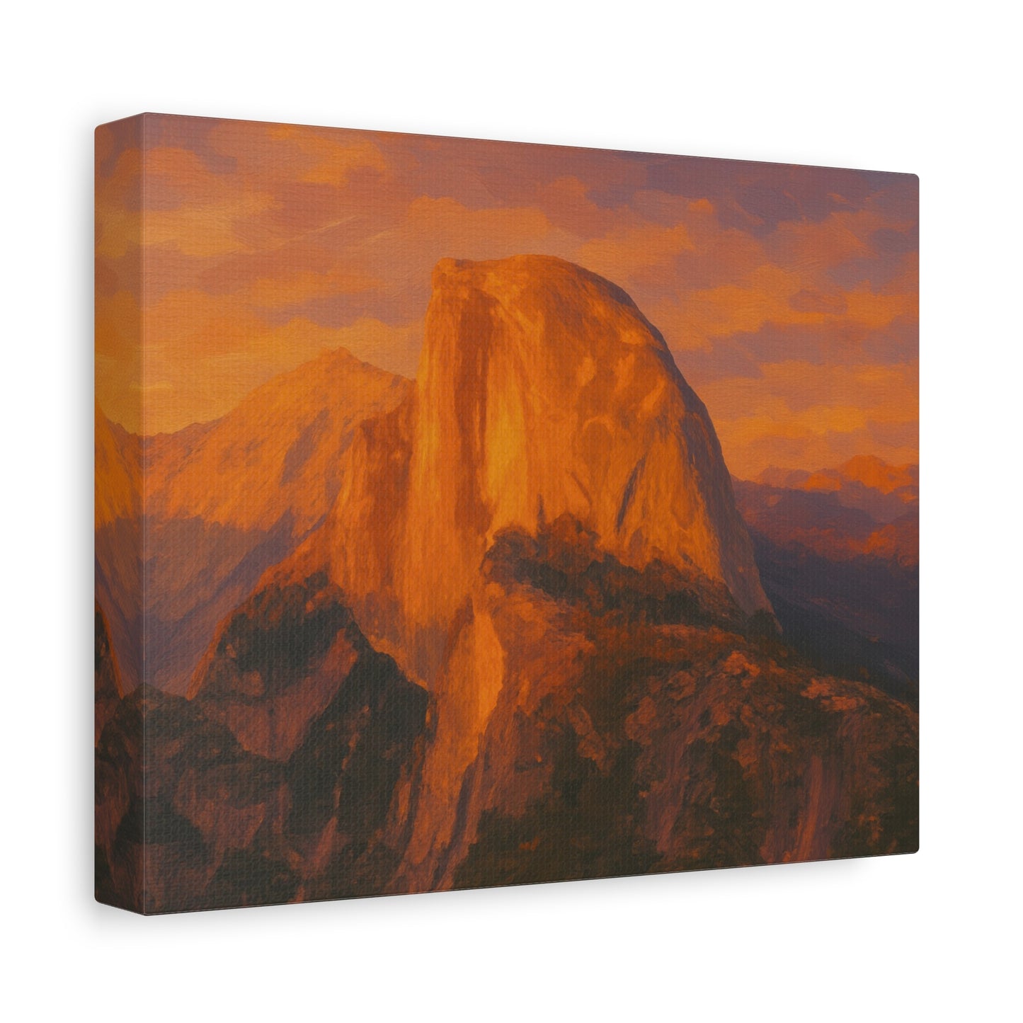 Sunset Over Half Dome Canvas