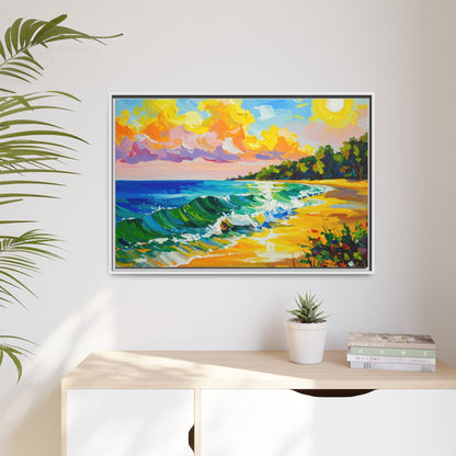 Tranquil Seascape- Framed Canvas
