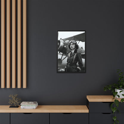 Lady of the Sky - Framed Canvas