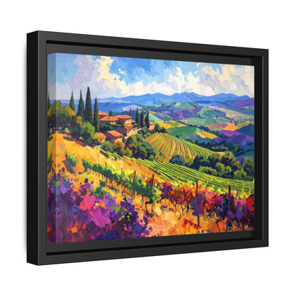 Italian Vineyard - Framed Canvas