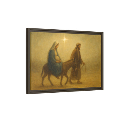 Journey to Bethlehem - Framed Canvas