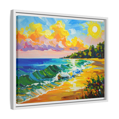 Tranquil Seascape- Framed Canvas