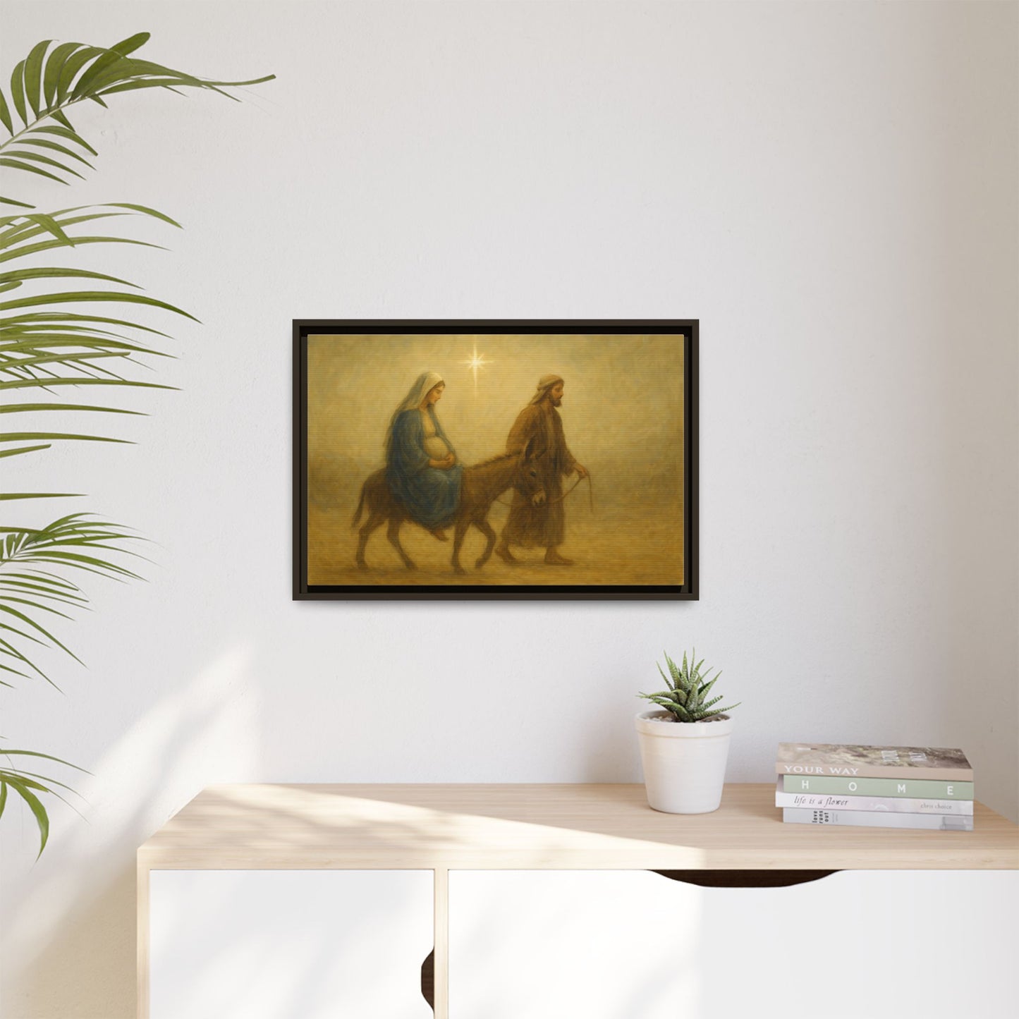 Journey to Bethlehem - Framed Canvas