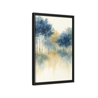 Floating Aspen and Birch Forest - Framed Canvas