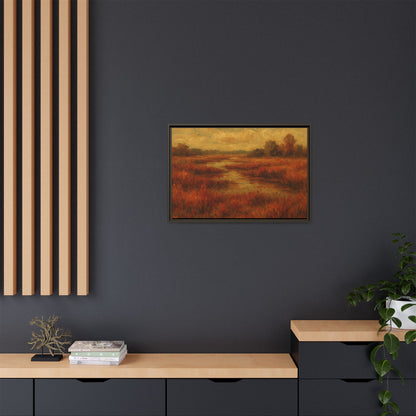 Fall Marsh - Framed Canvas
