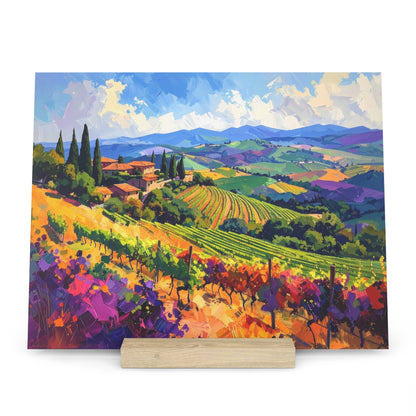Italian Vineyard - Gallery Board with Stand
