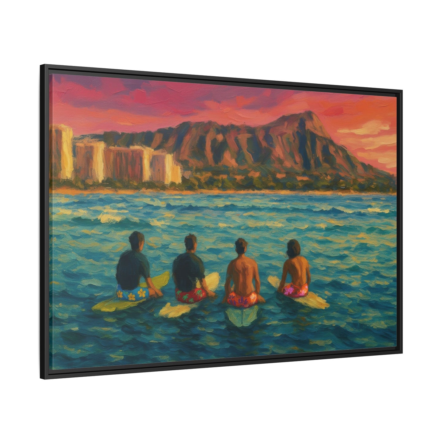 A Day On The Water - Framed Canvas