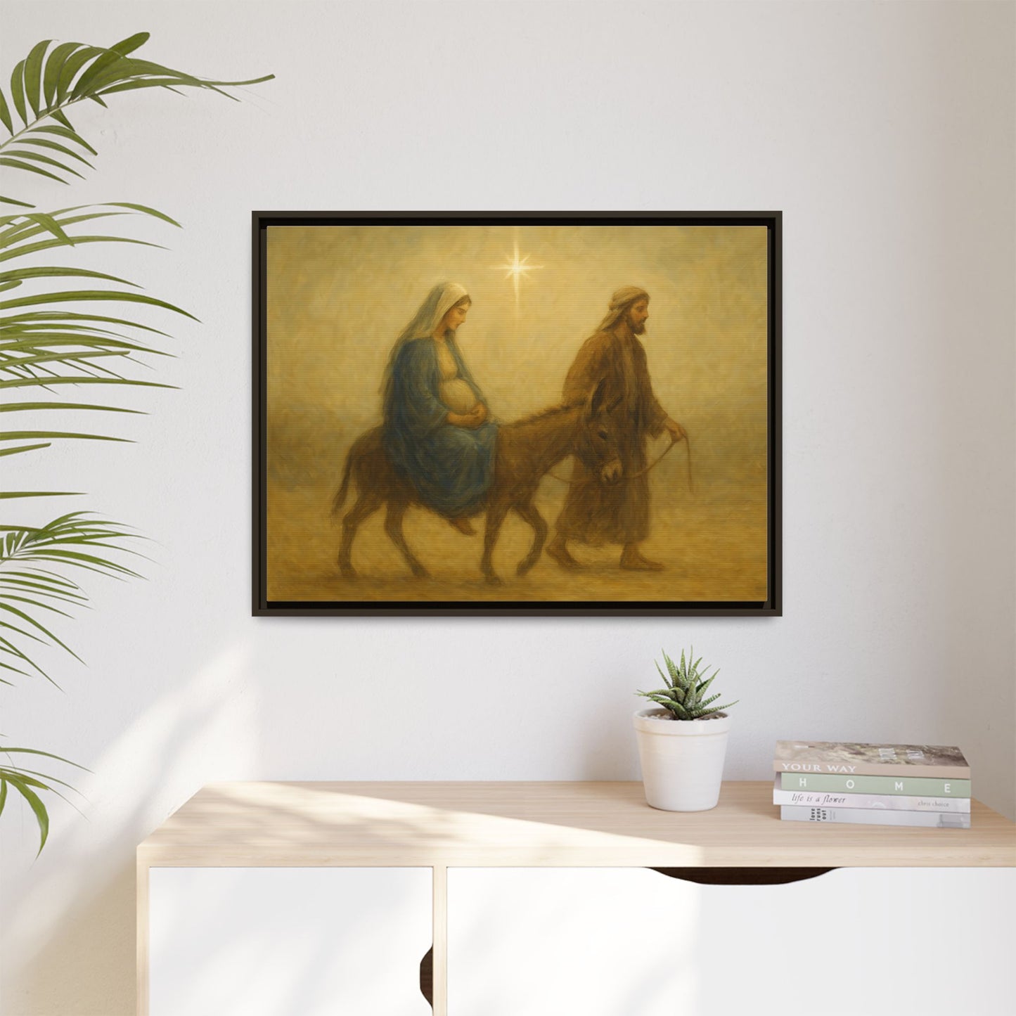 Journey to Bethlehem - Framed Canvas