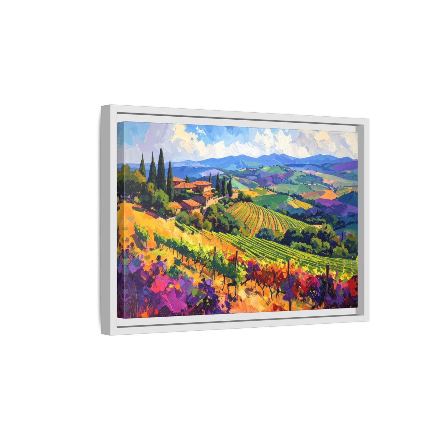 Italian Vineyard - Framed Canvas