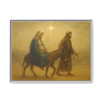 Journey to Bethlehem - Framed Canvas