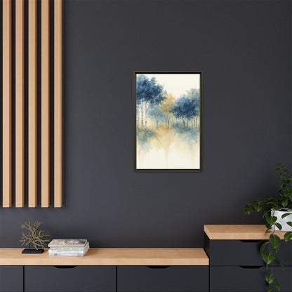 Floating Aspen and Birch Forest - Framed Canvas