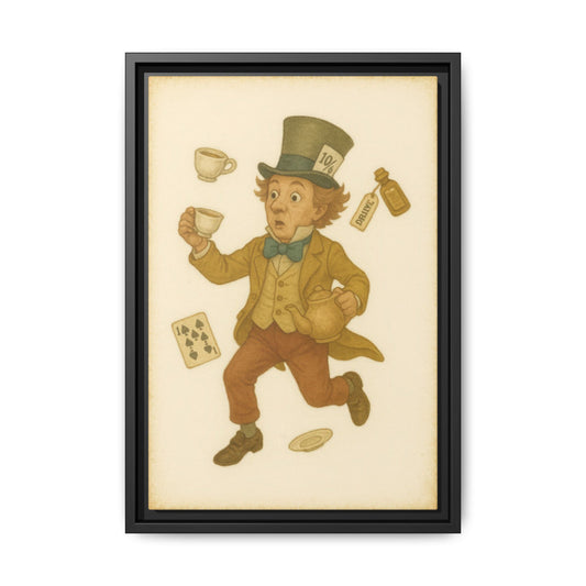 The Mad Hatter - Framed Canvas