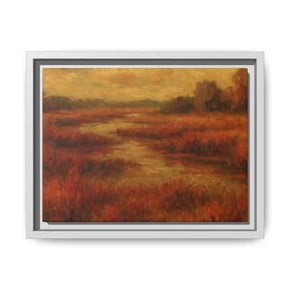 Fall Marsh - Framed Canvas