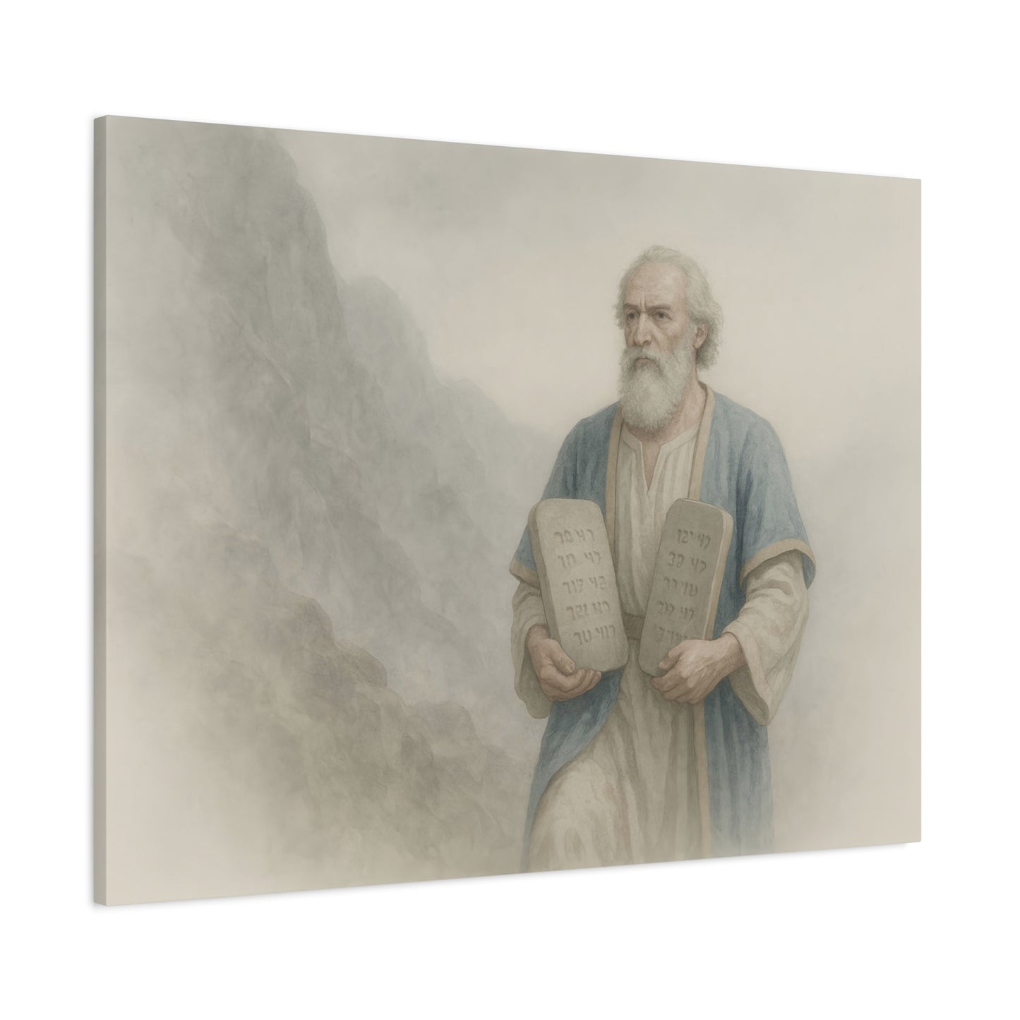 Moses Comes Down from the Mountain  - Canvas