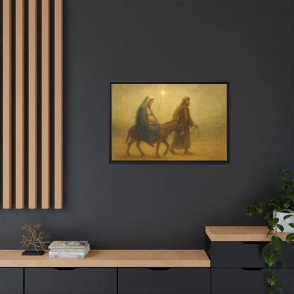 Journey to Bethlehem - Framed Canvas