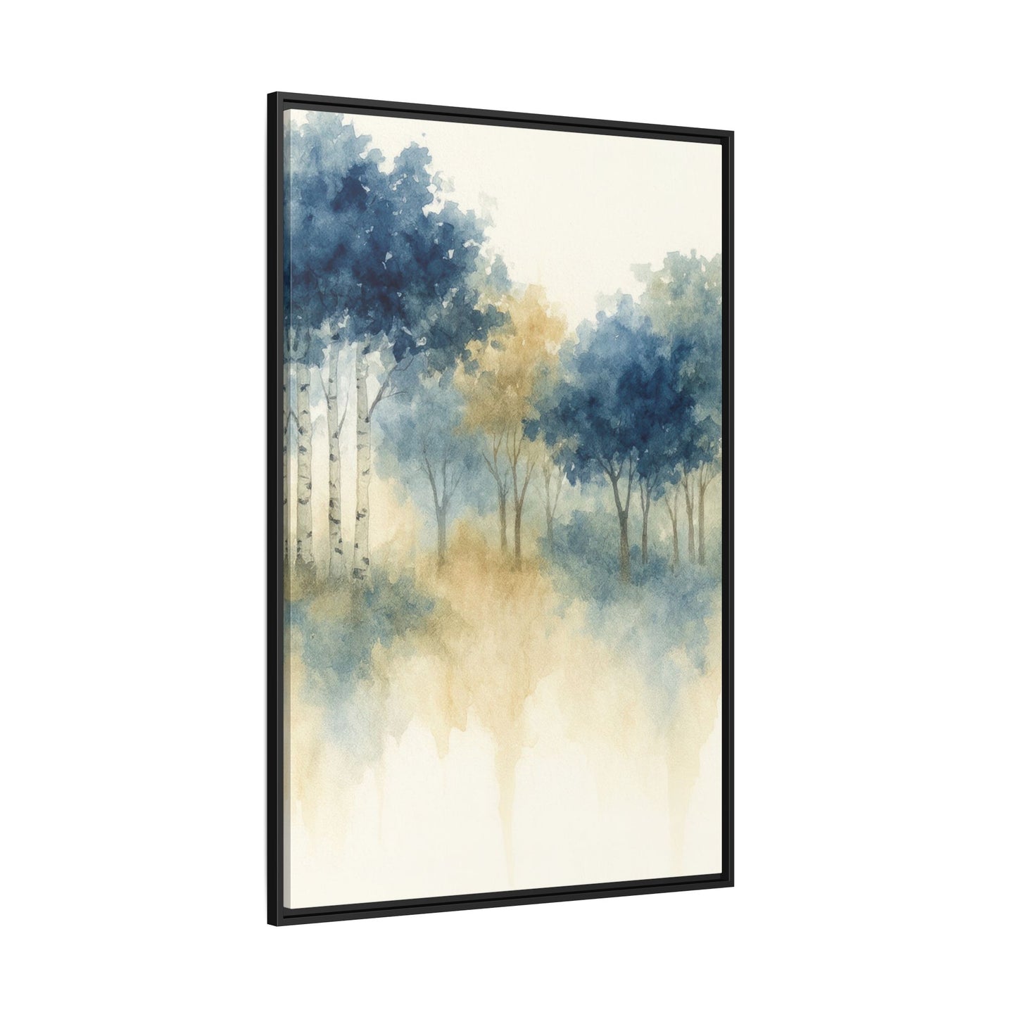 Floating Aspen and Birch Forest - Framed Canvas