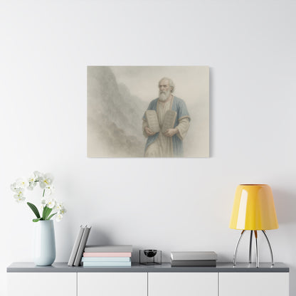 Moses Comes Down from the Mountain  - Canvas