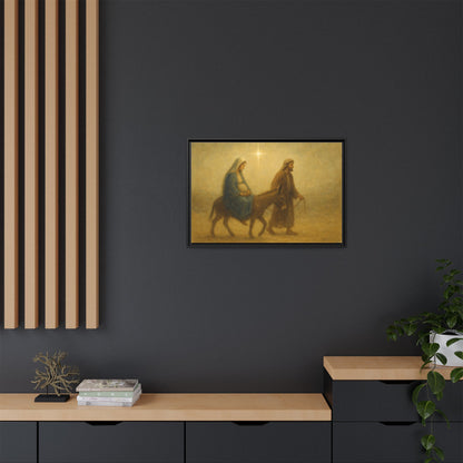 Journey to Bethlehem - Framed Canvas