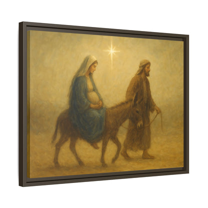 Journey to Bethlehem - Framed Canvas
