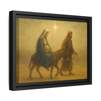 Journey to Bethlehem - Framed Canvas