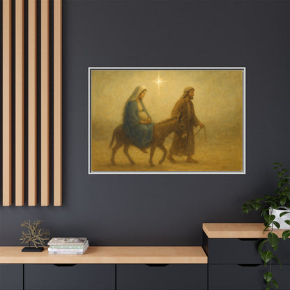 Journey to Bethlehem - Framed Canvas