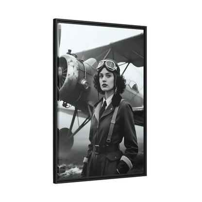 Lady of the Sky - Framed Canvas