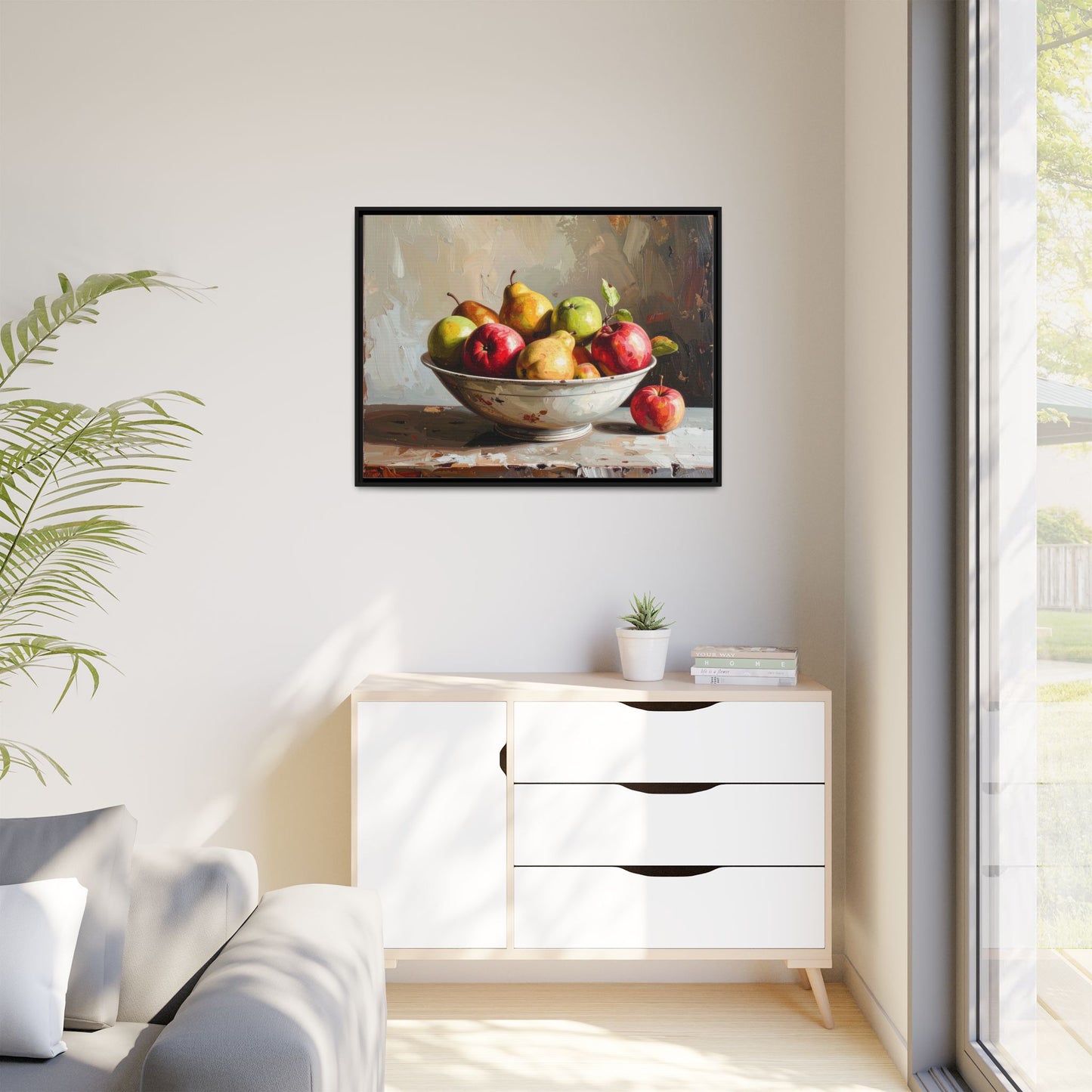 Farmhouse Fruit Bowl - Framed Canvas