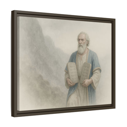 Moses Comes Down from the Mountain - Framed Canvas