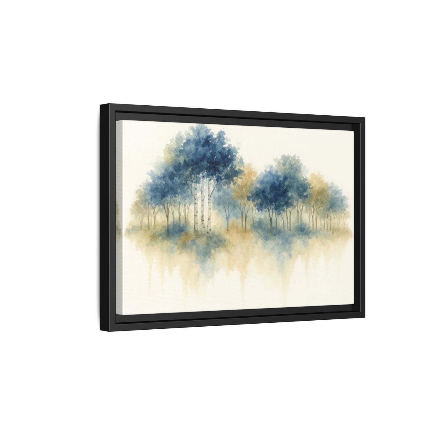 Floating Aspen and Birch Forest - Framed Canvas
