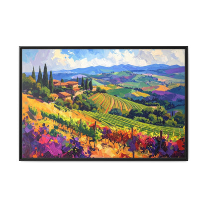 Italian Vineyard - Framed Canvas