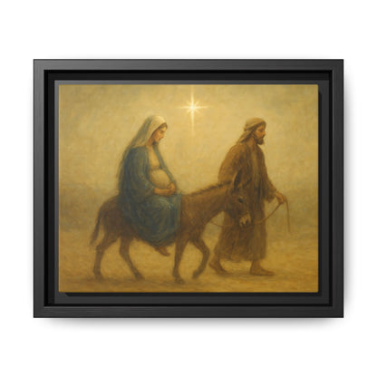 Journey to Bethlehem - Framed Canvas