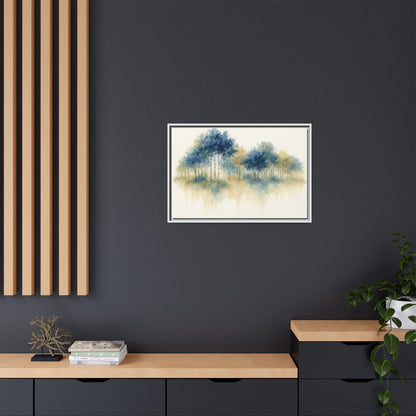 Floating Aspen and Birch Forest - Framed Canvas