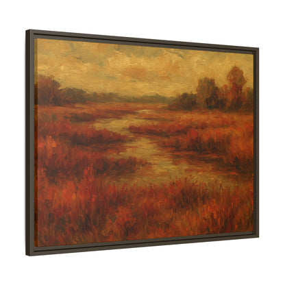 Fall Marsh - Framed Canvas