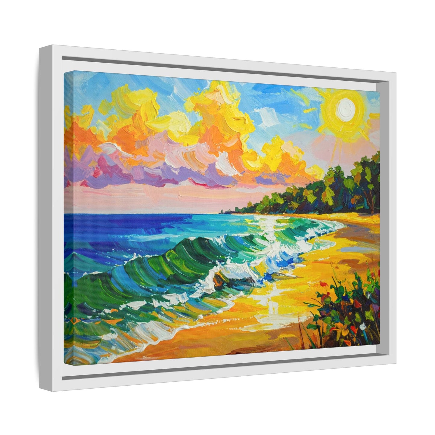 Tranquil Seascape- Framed Canvas