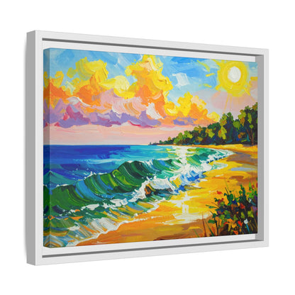 Tranquil Seascape- Framed Canvas