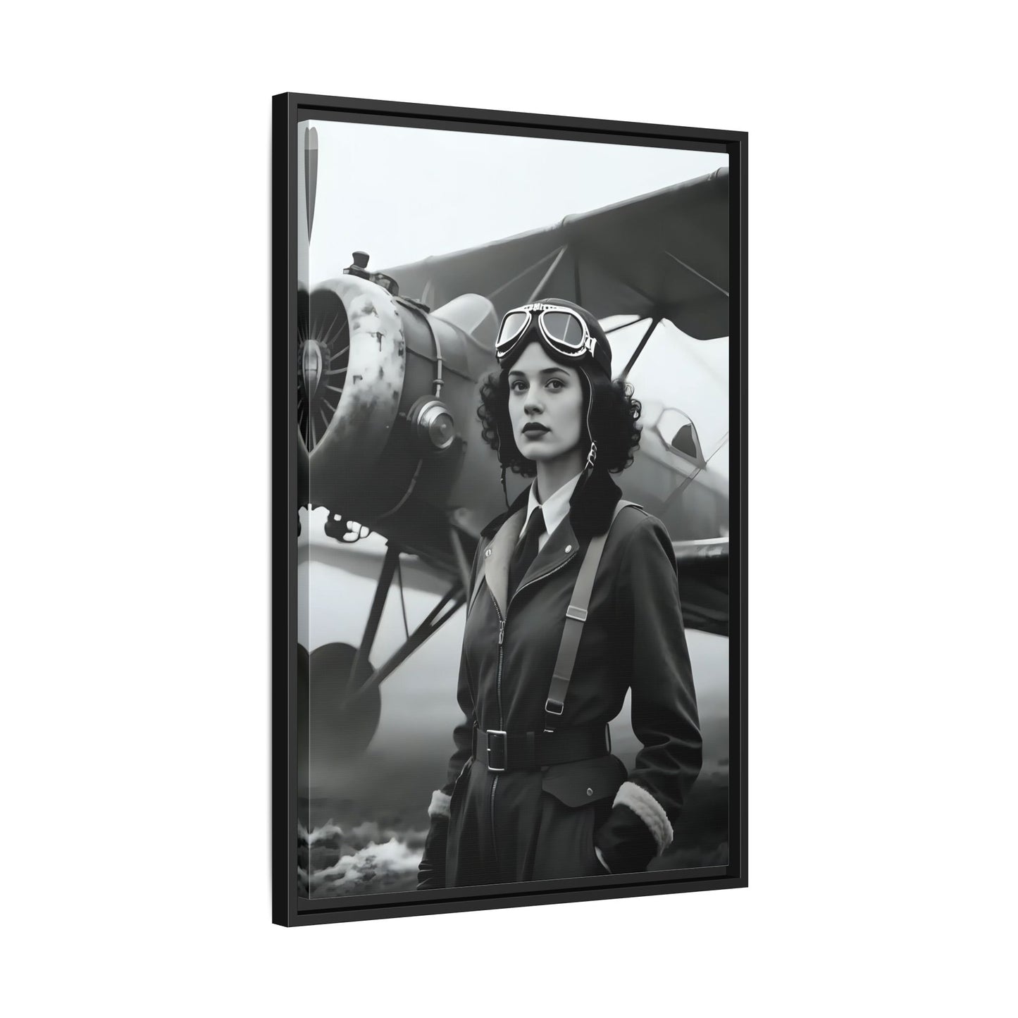 Lady of the Sky - Framed Canvas