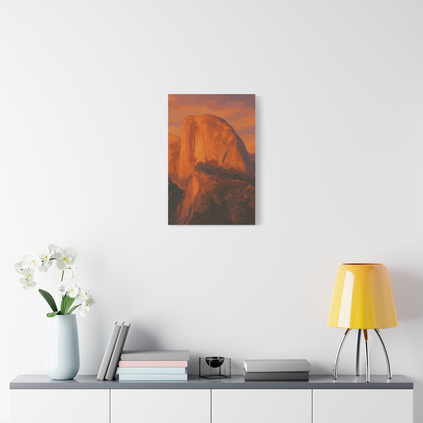 Sunset Over Half Dome Canvas