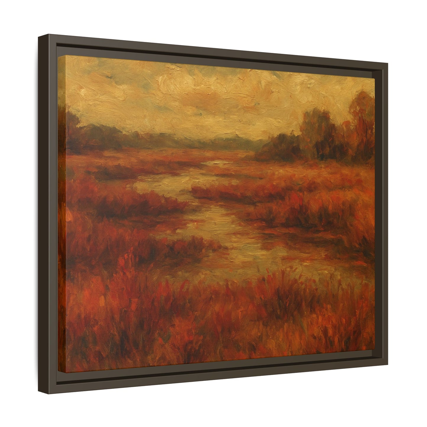 Fall Marsh - Framed Canvas