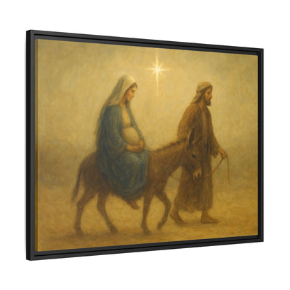 Journey to Bethlehem - Framed Canvas
