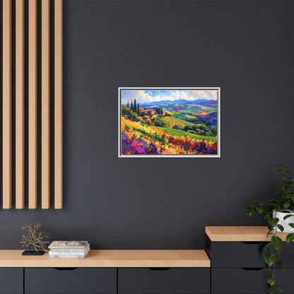 Italian Vineyard - Framed Canvas