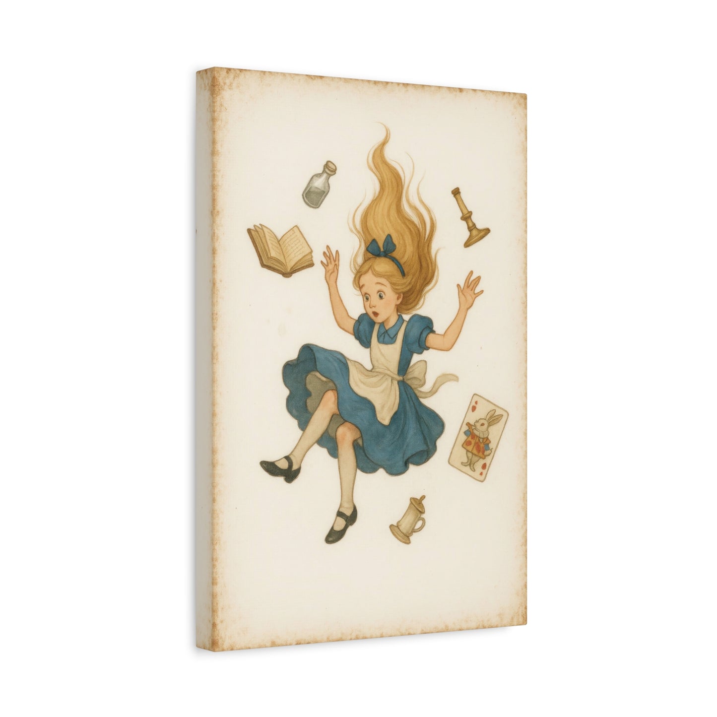 Alice Down the Rabbit Hole - Canvas