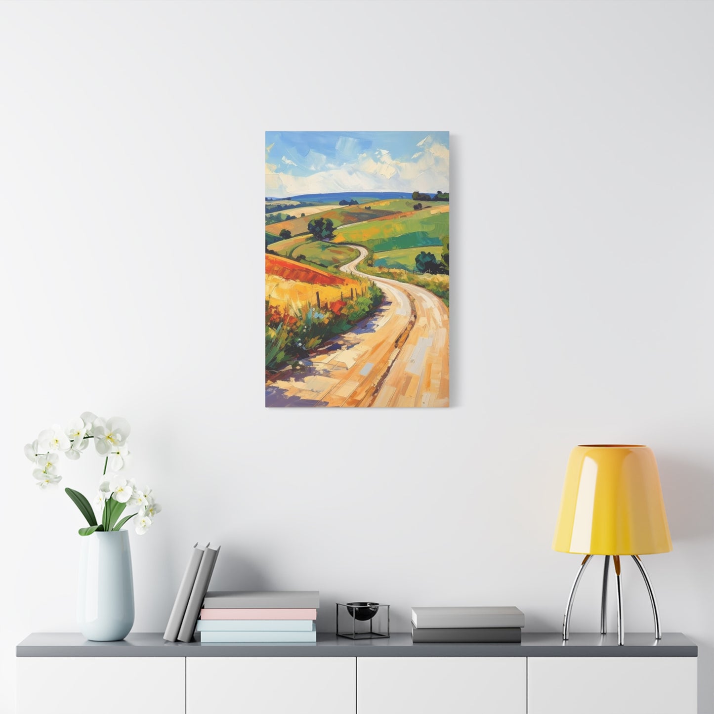 Lazy Country Road #3 Canvas