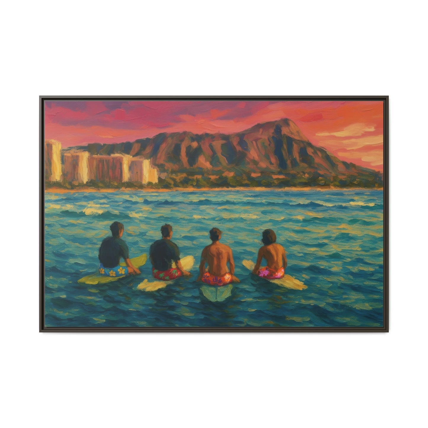 A Day On The Water - Framed Canvas