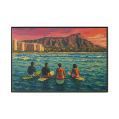 A Day On The Water - Framed Canvas