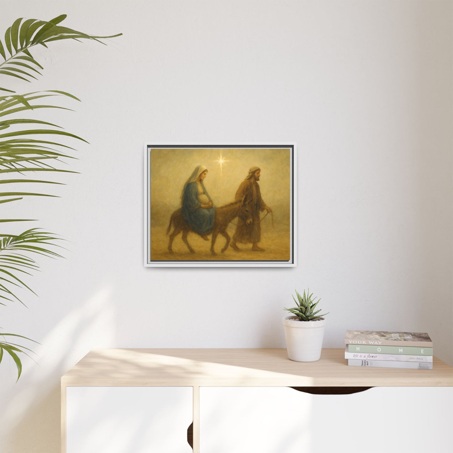 Journey to Bethlehem - Framed Canvas