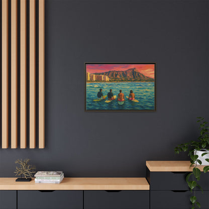 A Day On The Water - Framed Canvas