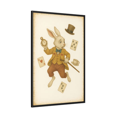 The White Rabbit - Framed Canvas